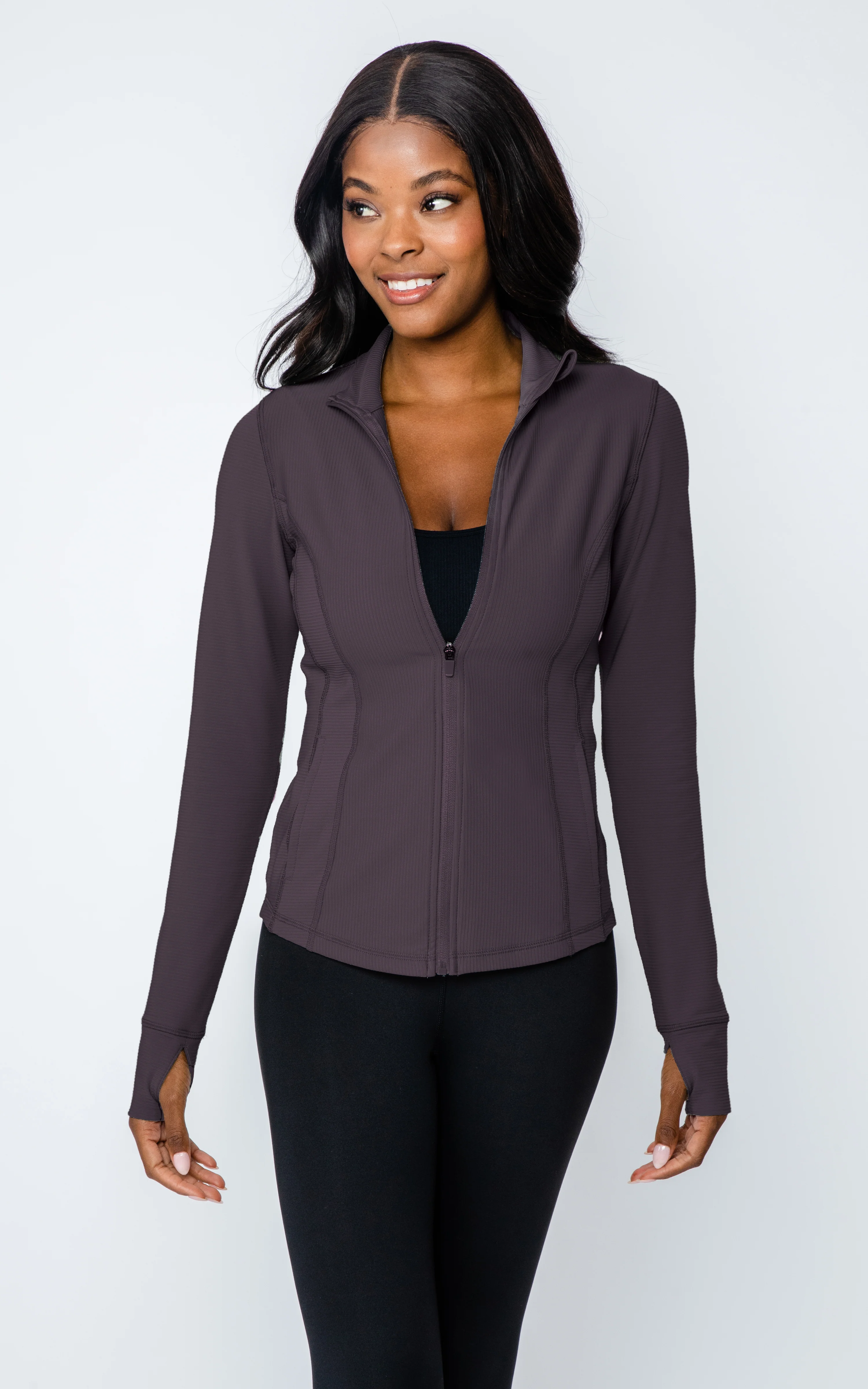 Interlink Ribbed Princess Seam Performance Jacket - Image 23