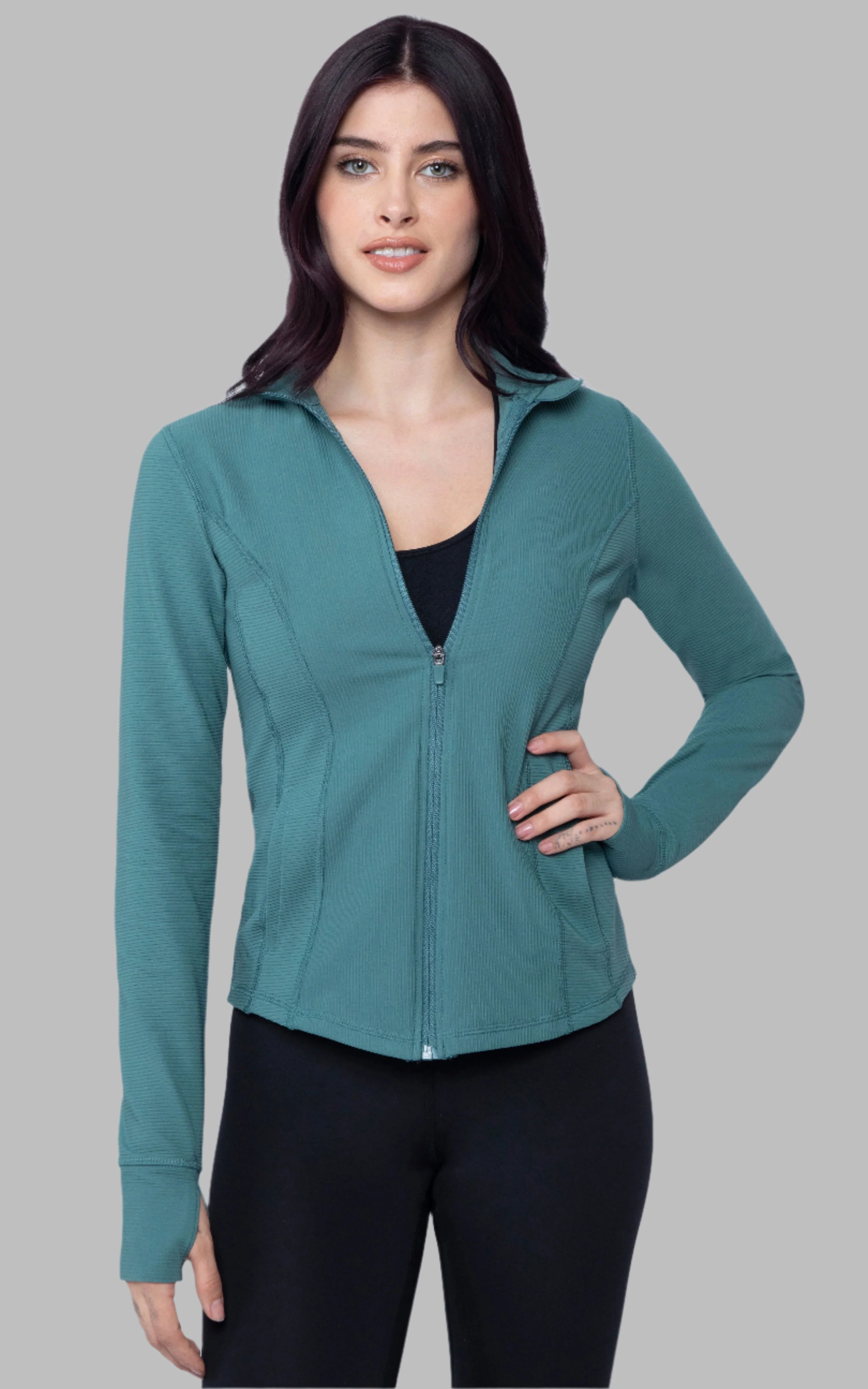 Interlink Ribbed Princess Seam Performance Jacket - Image 27