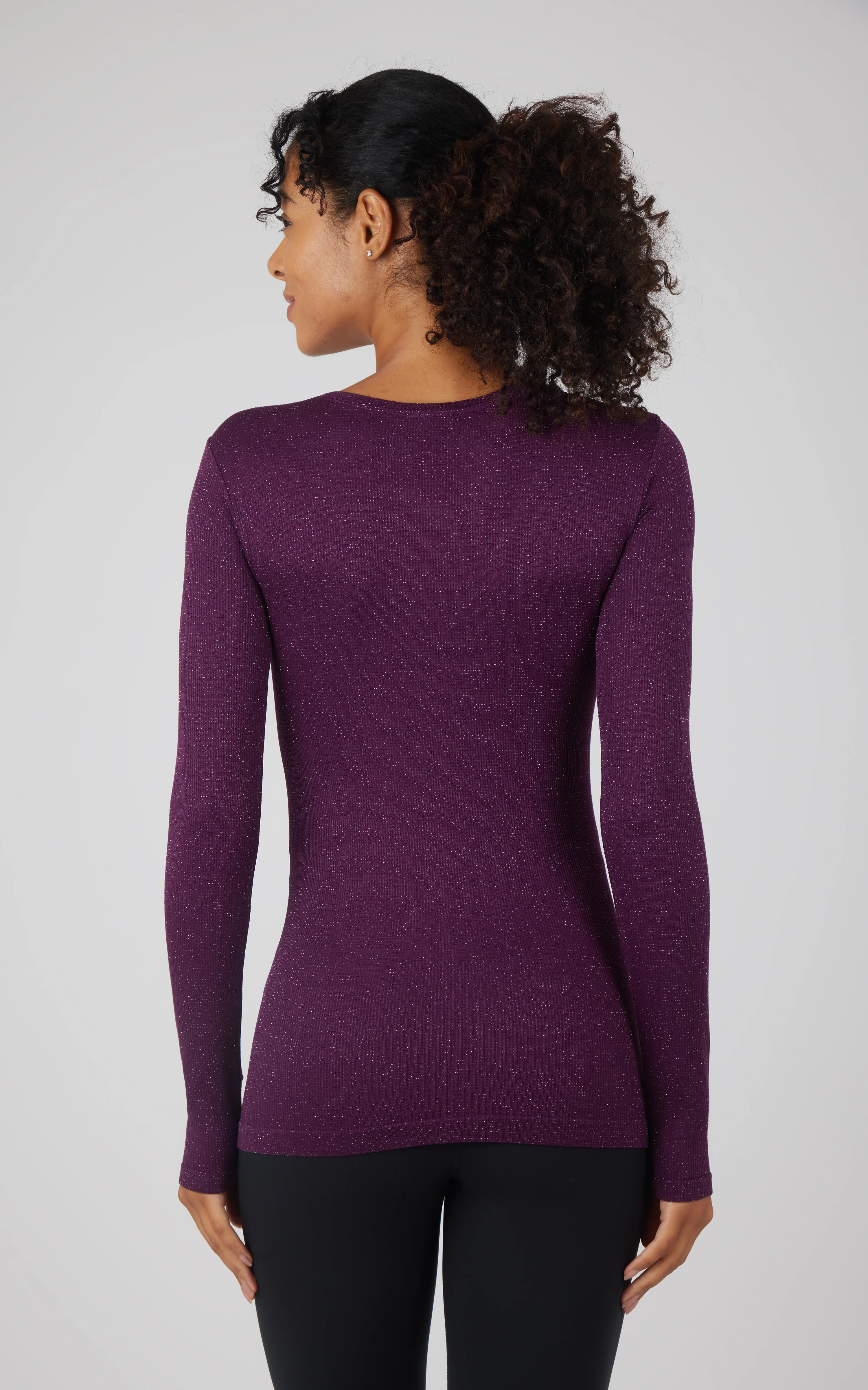 Lurex Seamless Long Sleeve Performance Shirt - Image 3