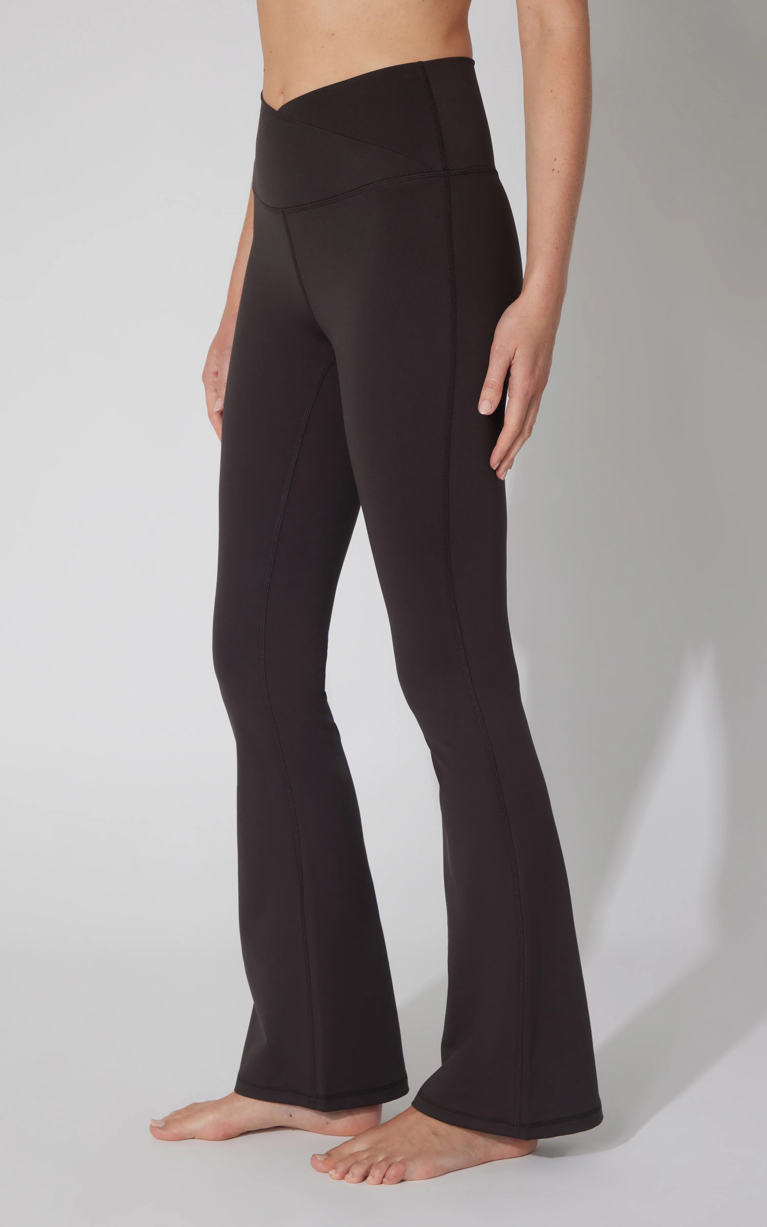 Lux Madison Crossover Elastic Free Waist 31 1/2 inch Flare Leg Pant - Image 12