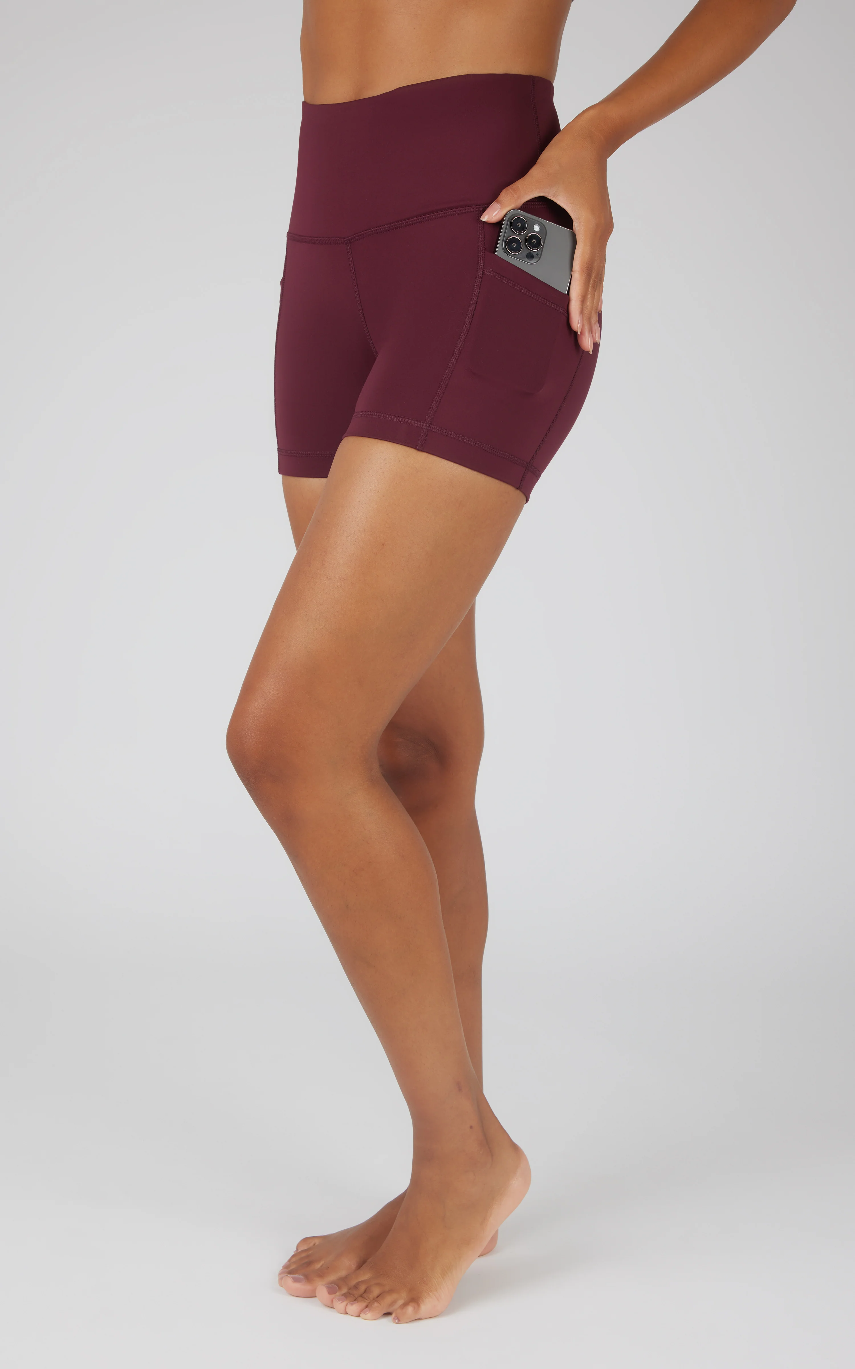 Lux Polygiene Tribeca High Waist 3 1/2" Short with Side Pockets - Image 14