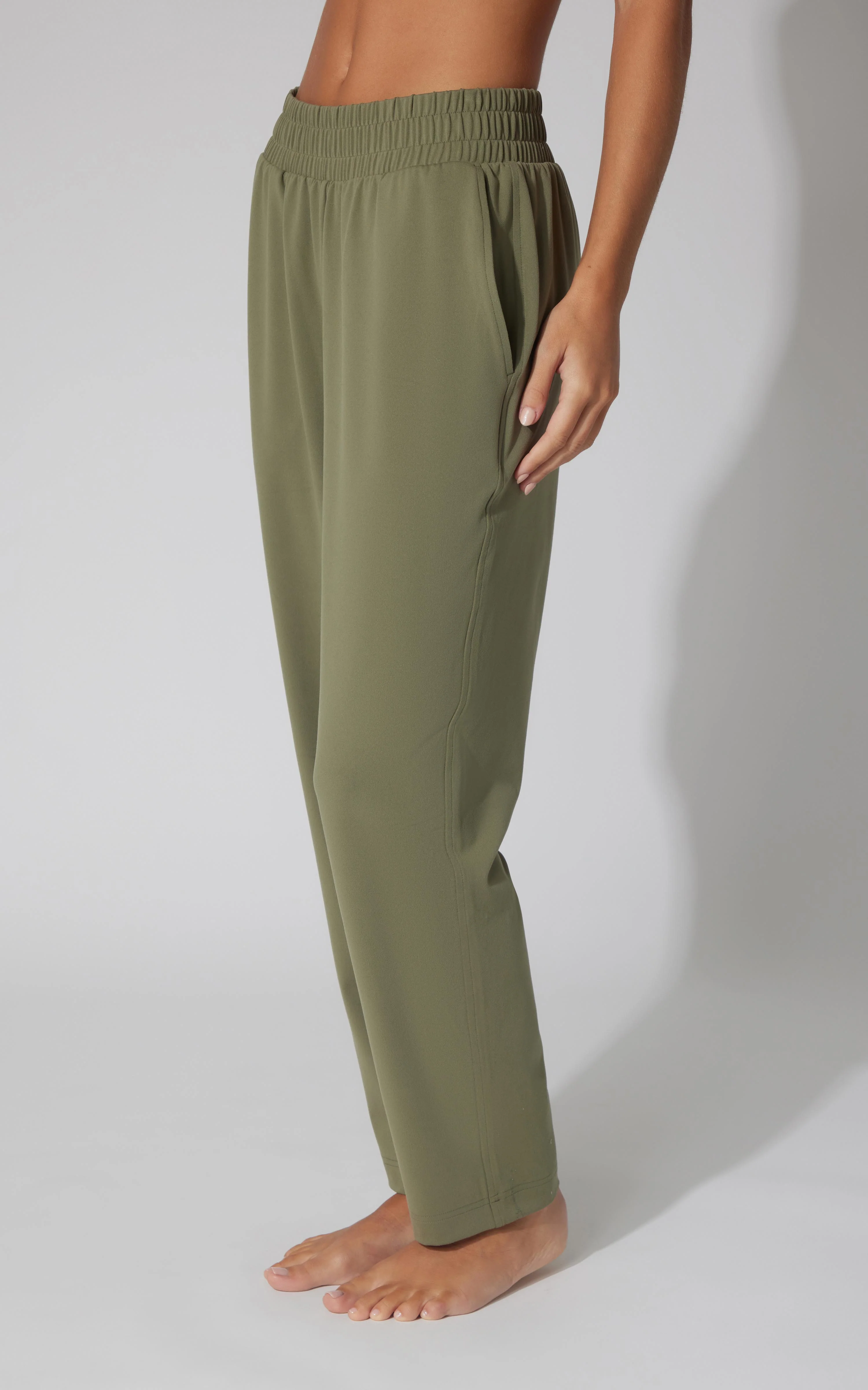 Lux Straight Leg Pant w Elastic Waist - Image 7