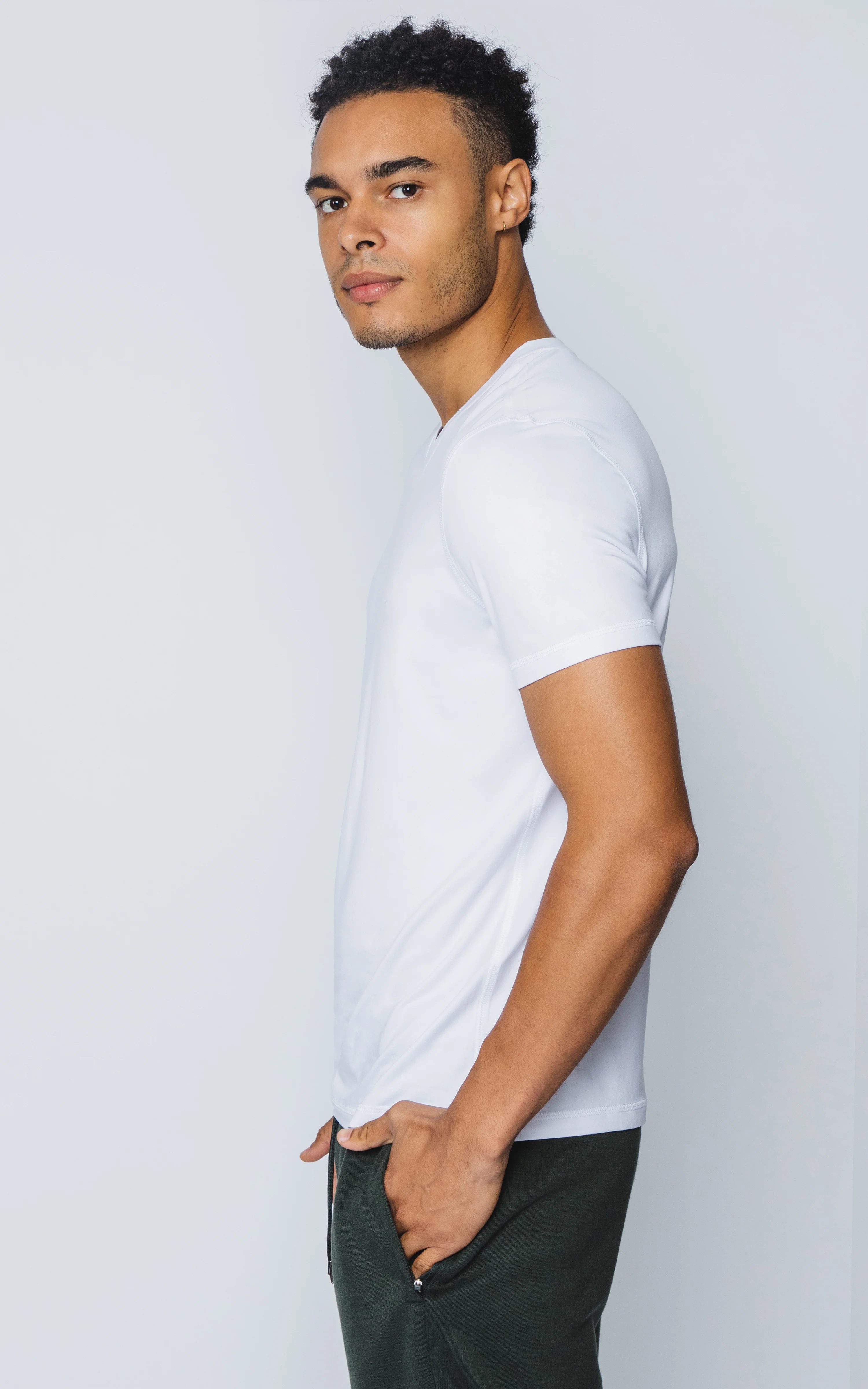 Men's V-Neck Short Sleeve Shirt - Image 9