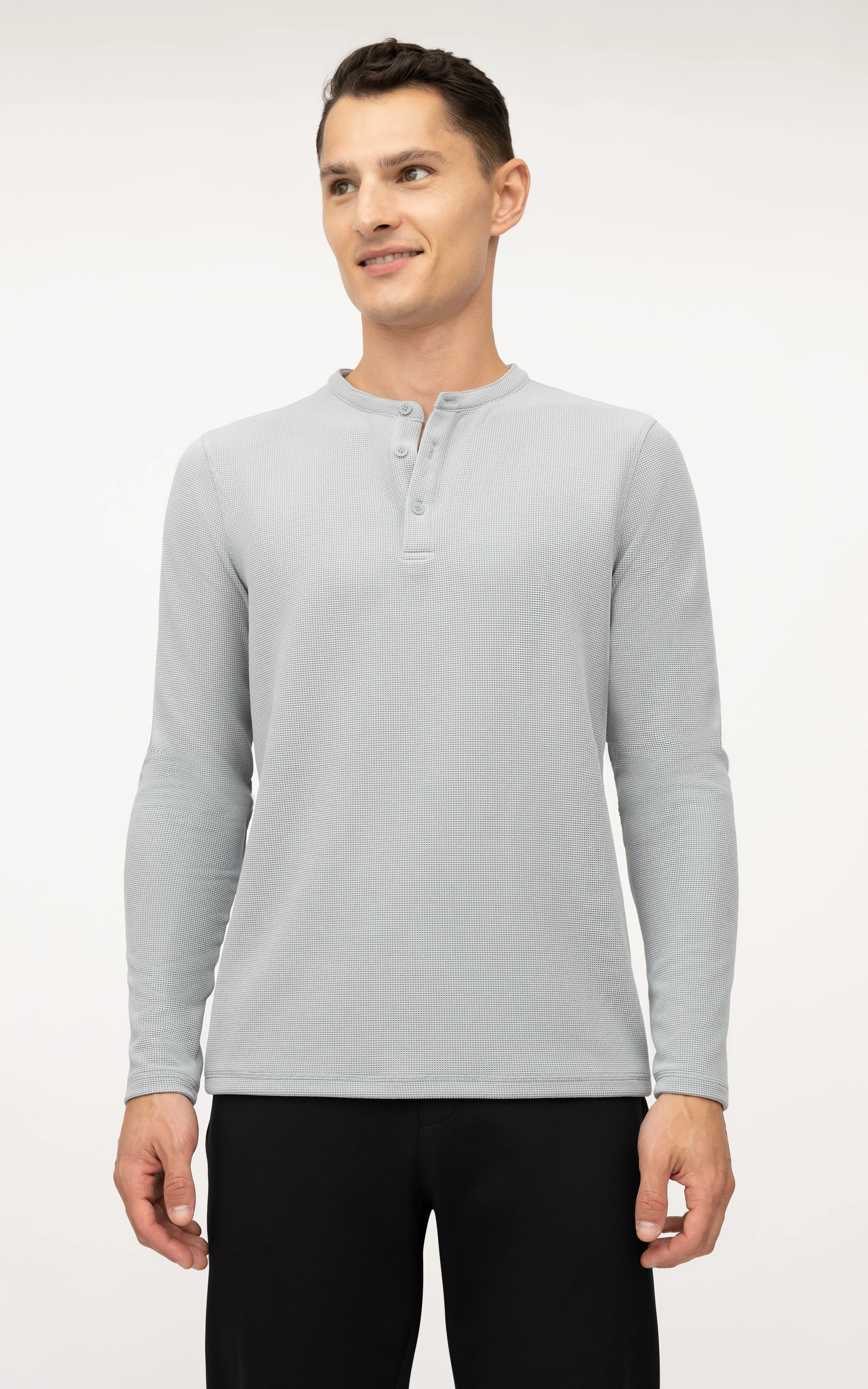 Men's Supreme Airtech Long Sleeve Henley Shirt - Image 8