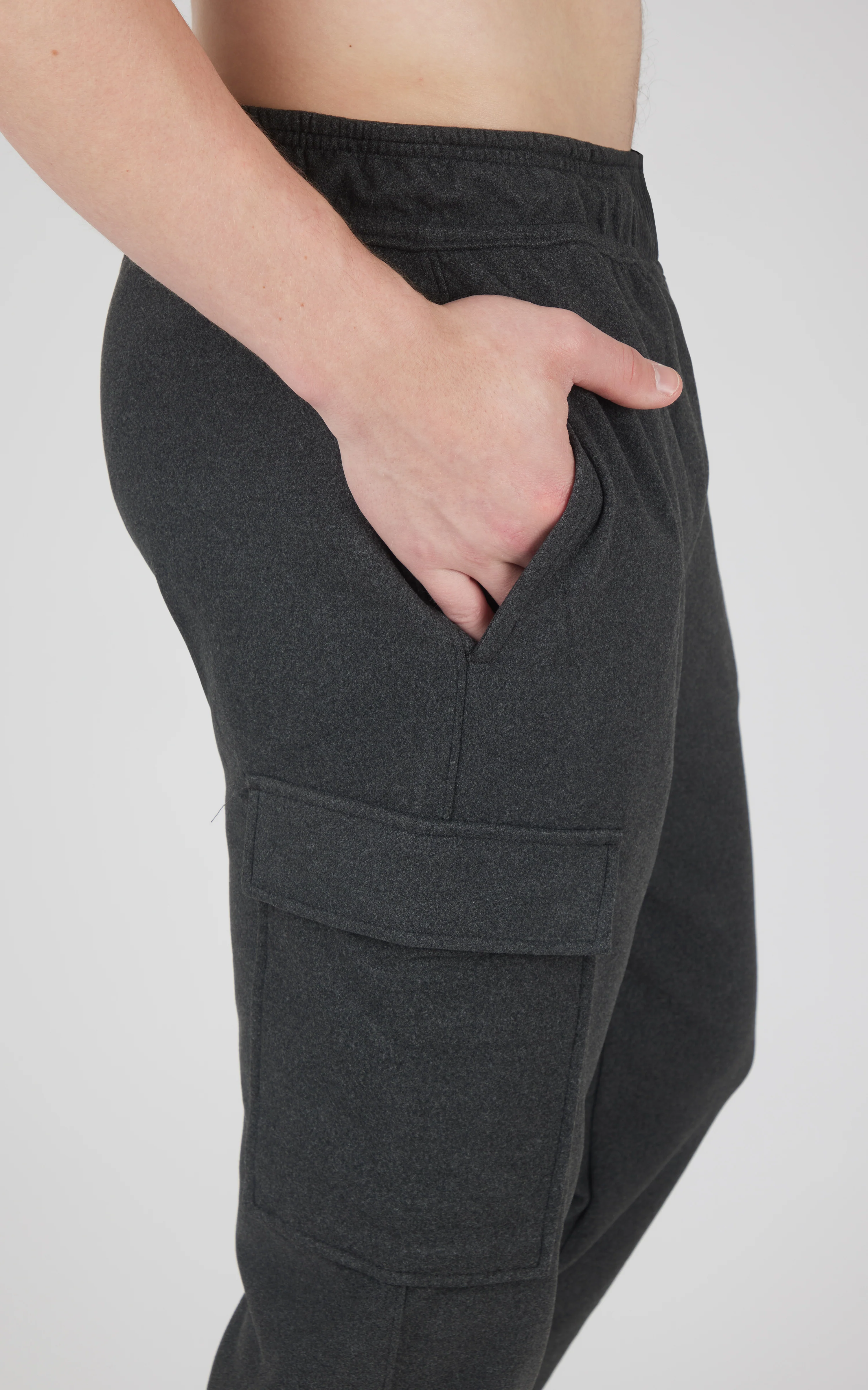 Men's Ultra Melange James Fleece Cargo Jogger - Image 11