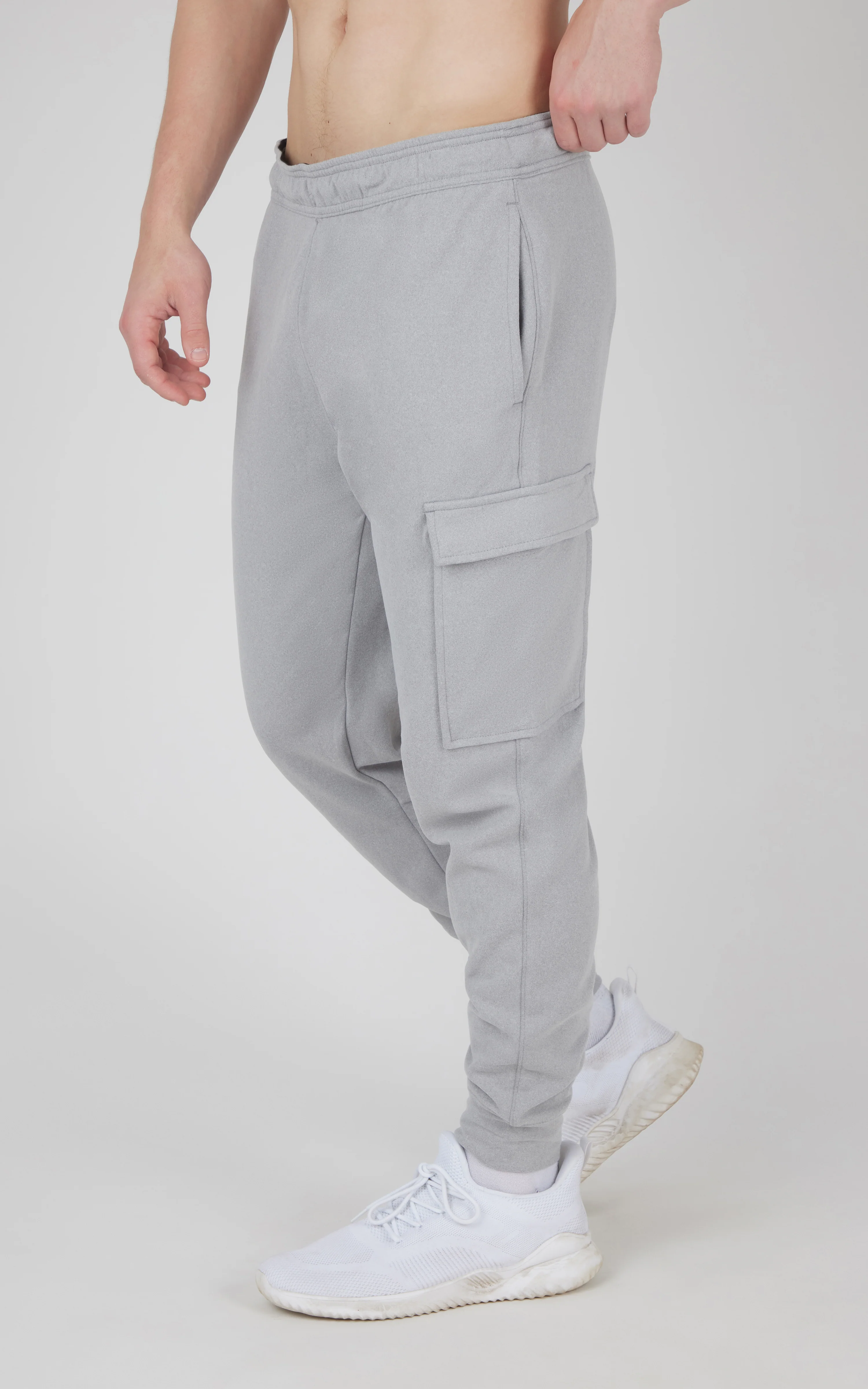 Men's Ultra Melange James Fleece Cargo Jogger - Image 18