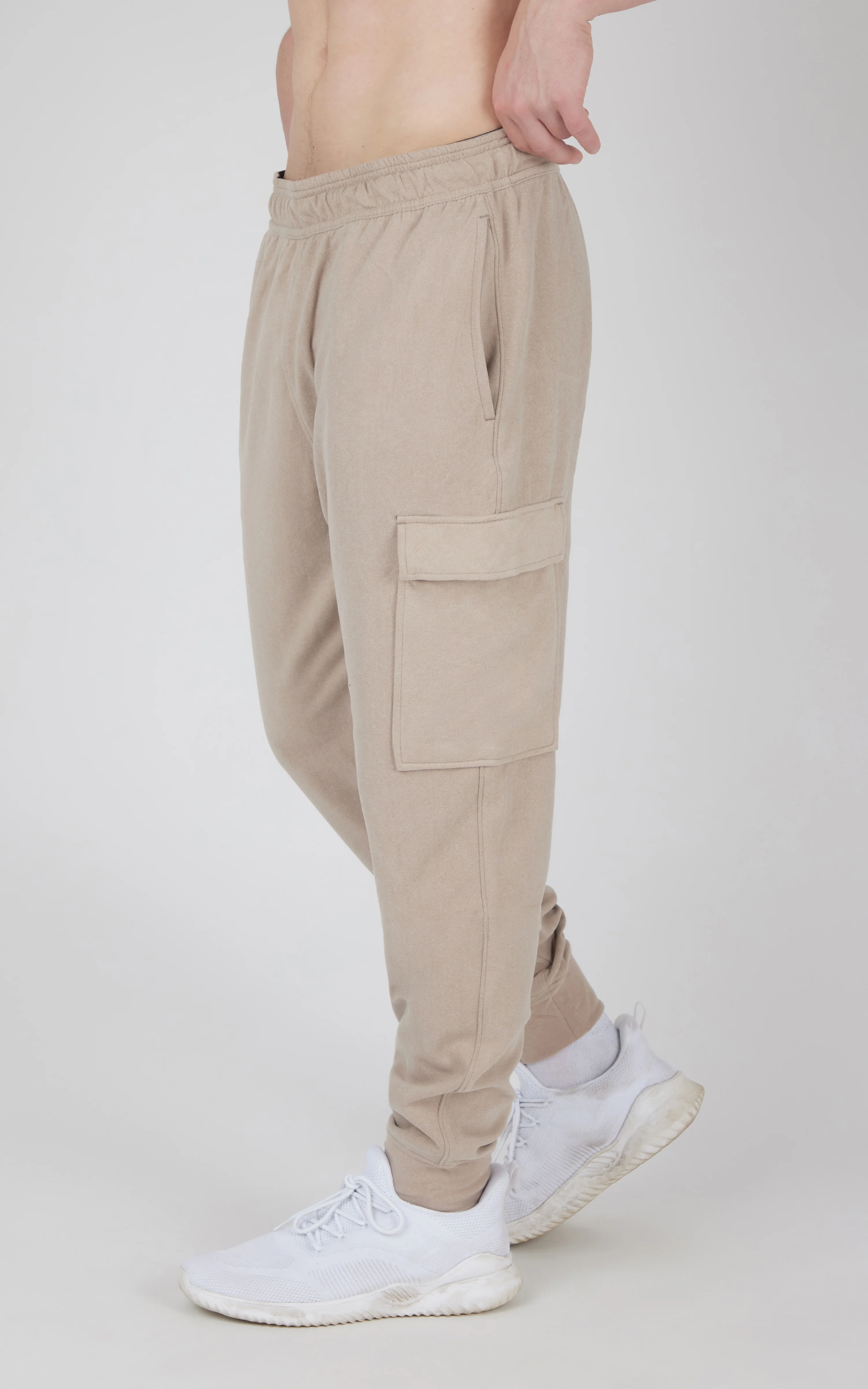Men's Ultra Melange James Fleece Cargo Jogger - Image 6