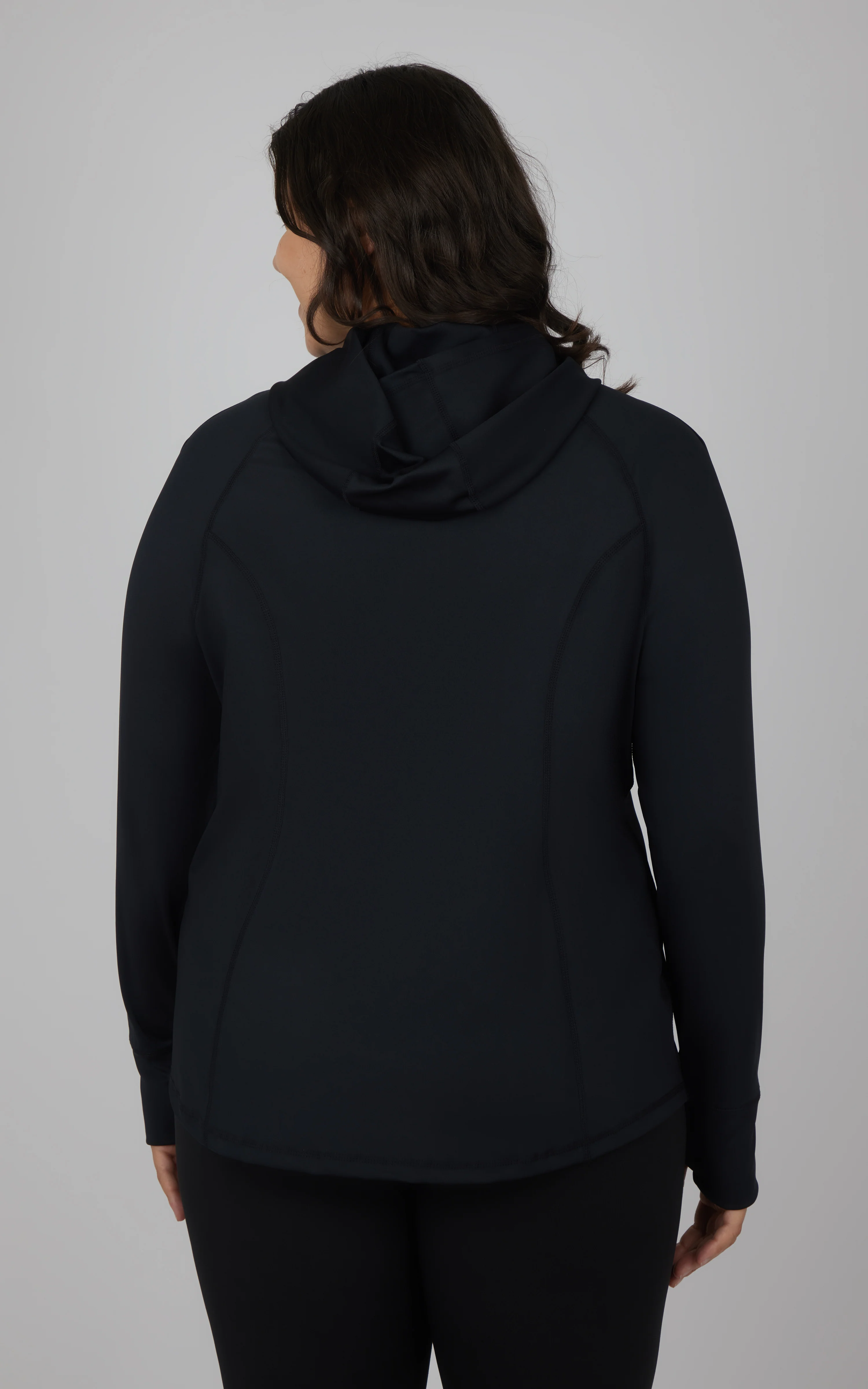 Plus Slim Fitted Full Zip Hooded Jacket - Image 6
