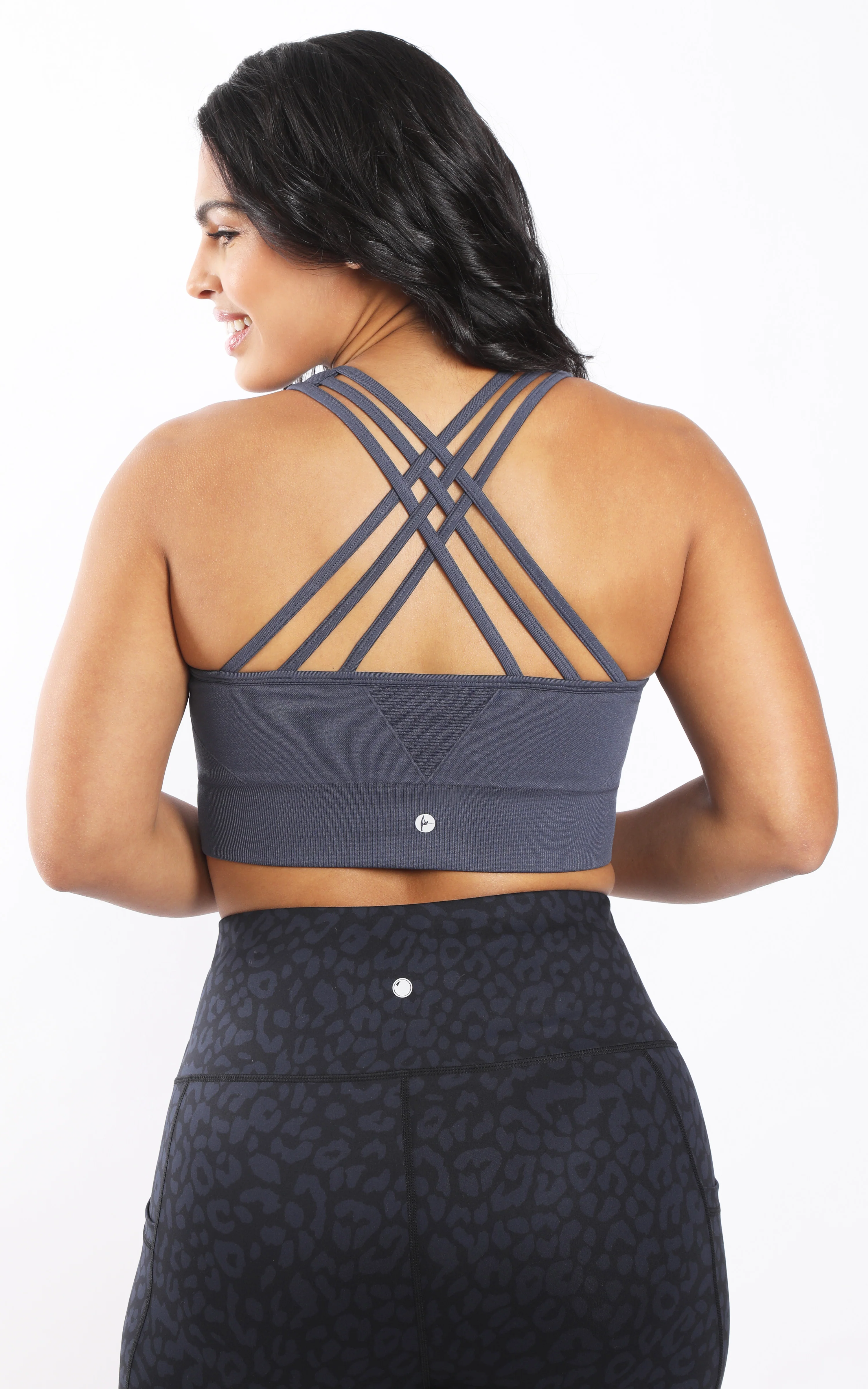 Plus Seamless Crisscross Back Sports Bra - Image 10