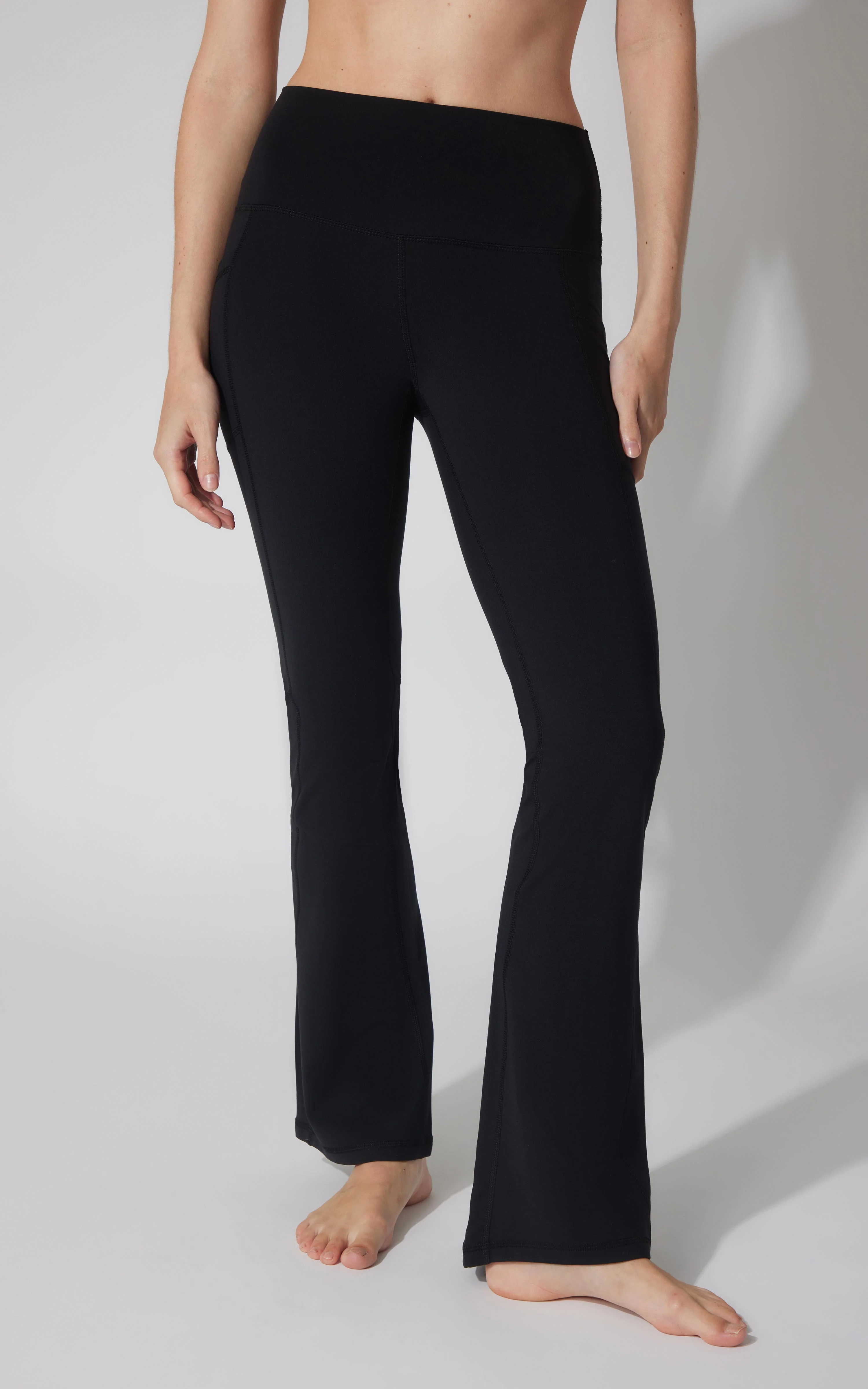 Polarlux Tribeca Elastic Free Full Length Side Pocket Flare Leg Pant - Image 5