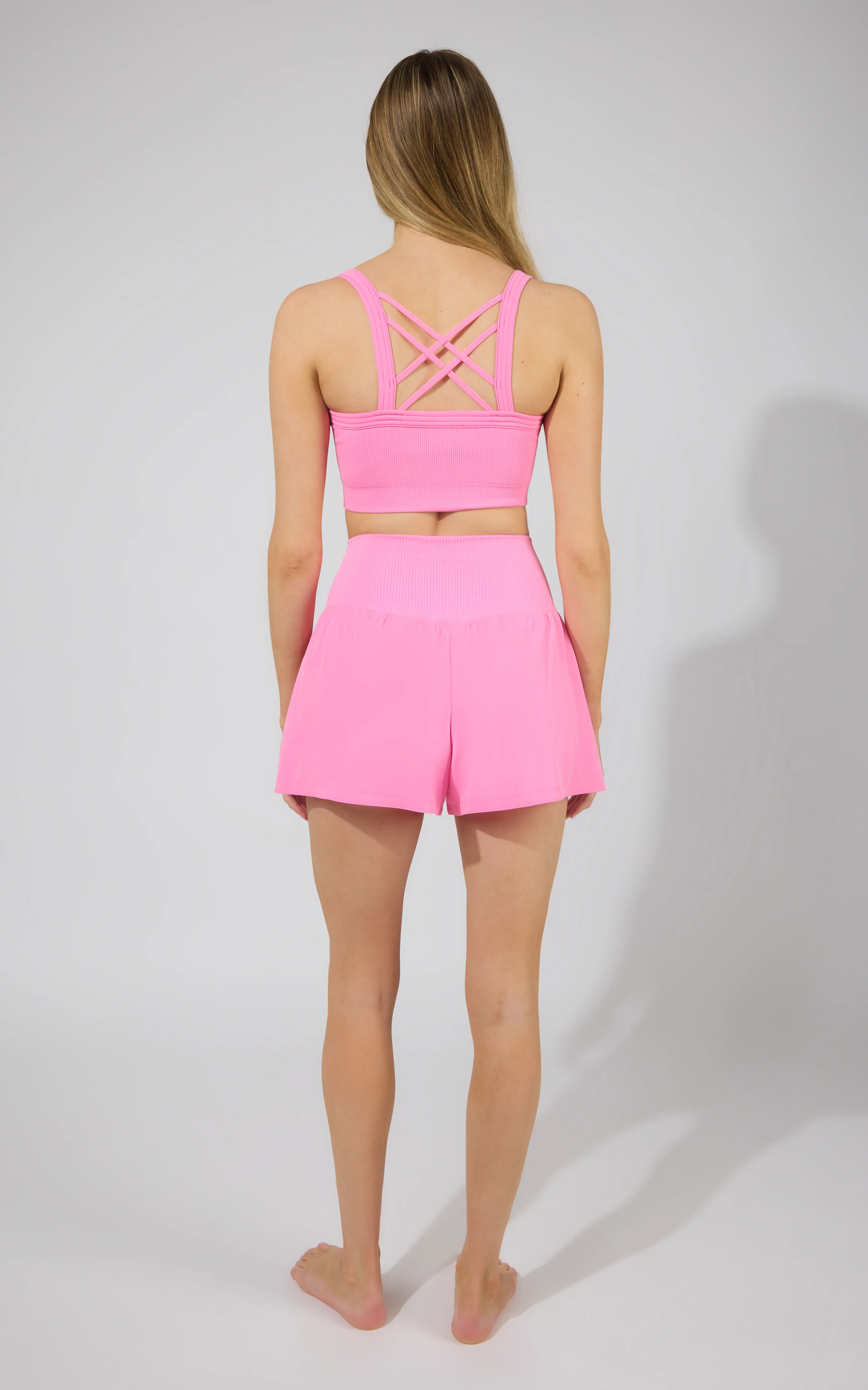 Strappy Back Bra Tank & Short Set - Image 4