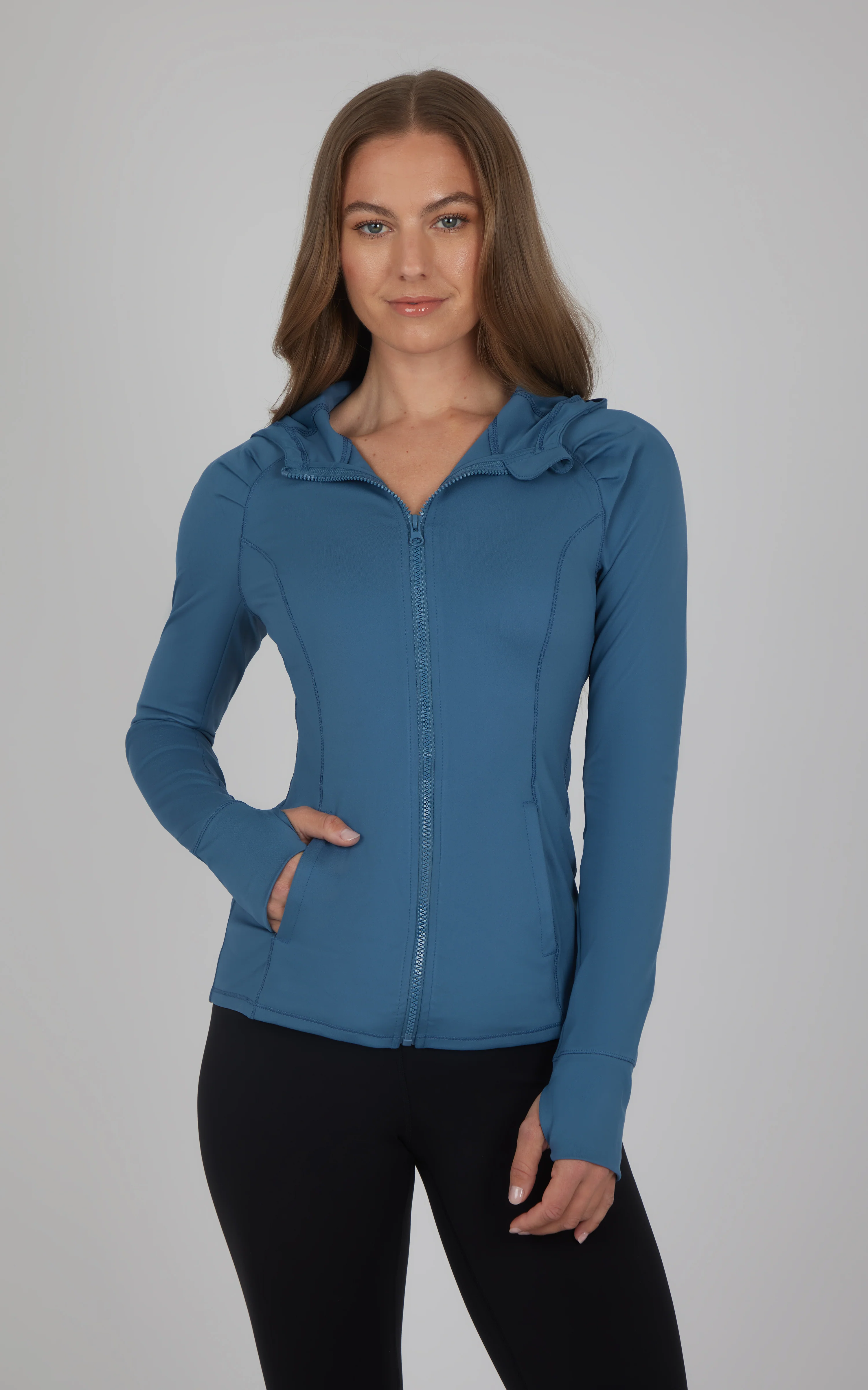 Slim Full Zip Hooded Jacket - Image 18