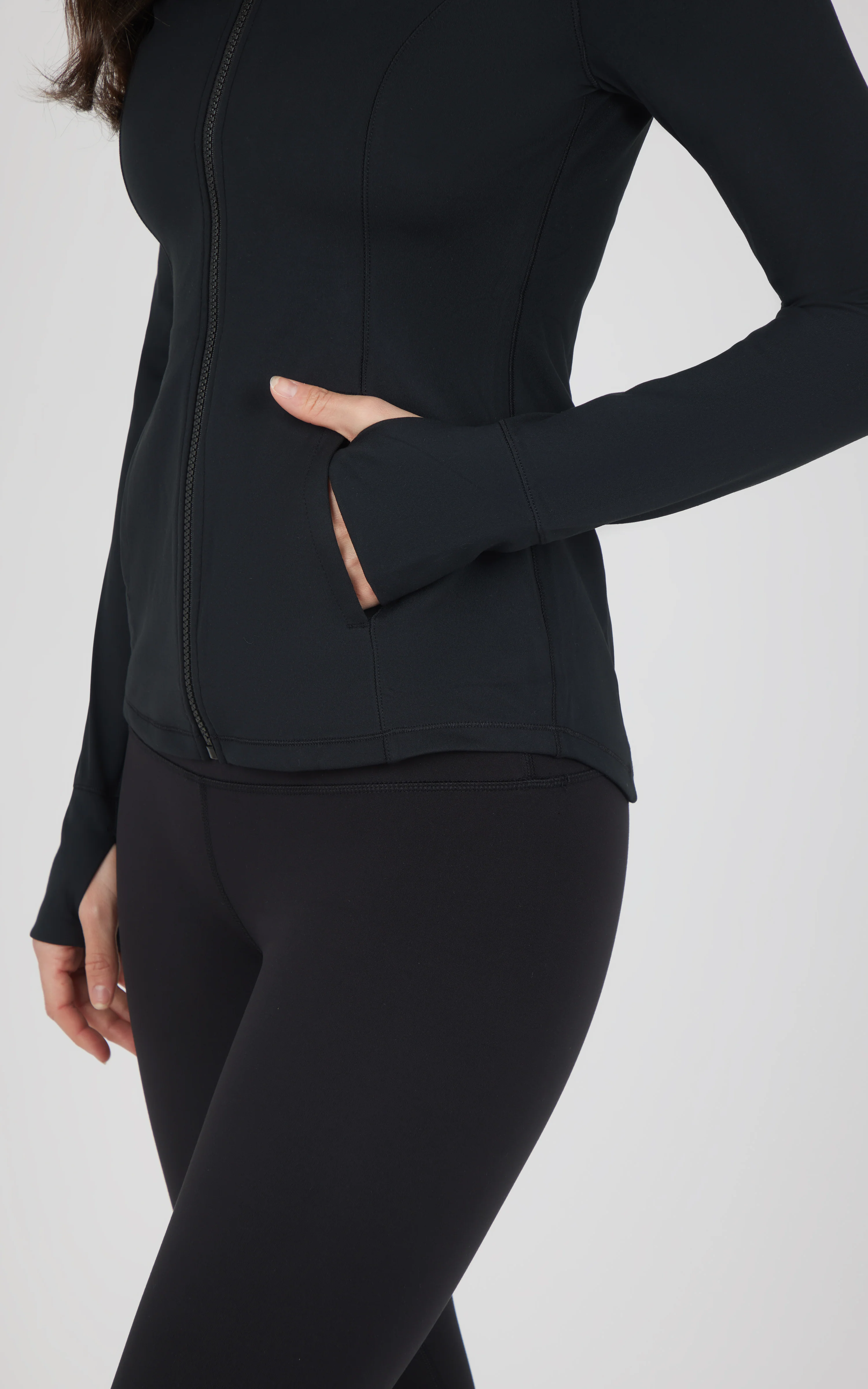 Slim Full Zip Hooded Jacket - Image 3