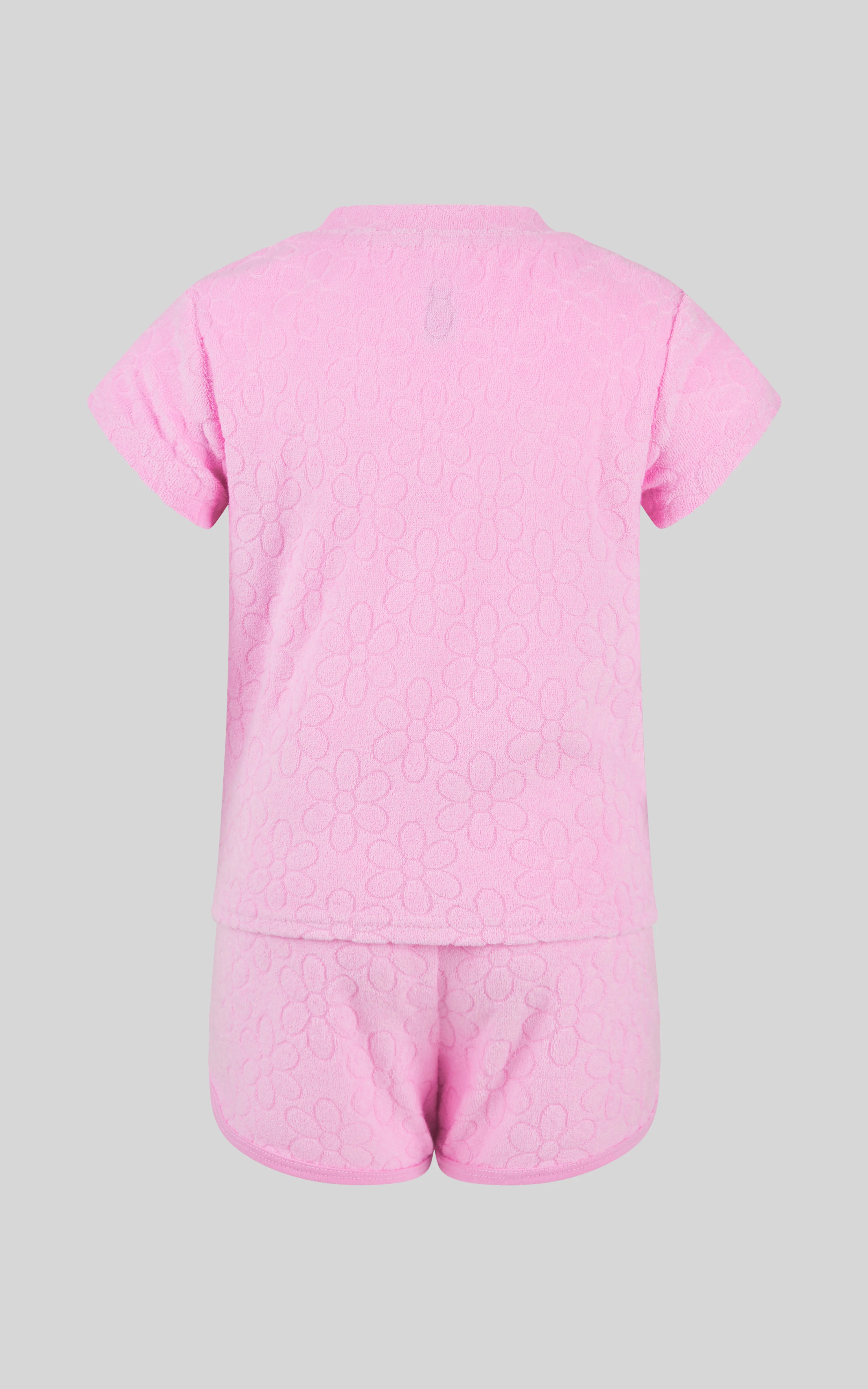 Toddler Girls 2 PC Towel Terry Short Sleeve Top and Dolphin Short - Image 5