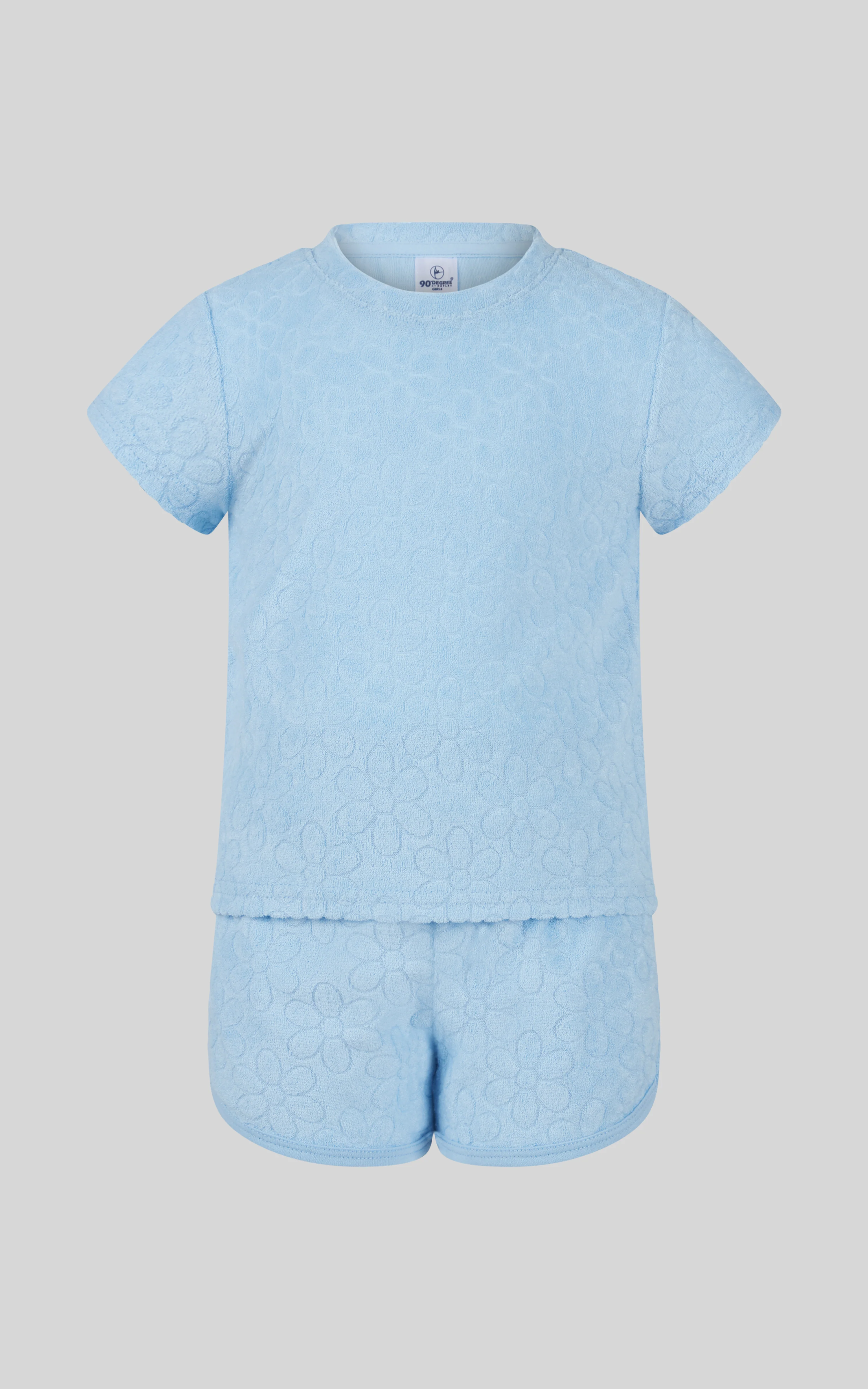 Toddler Girls 2 PC Towel Terry Short Sleeve Top and Dolphin Short - Image 6