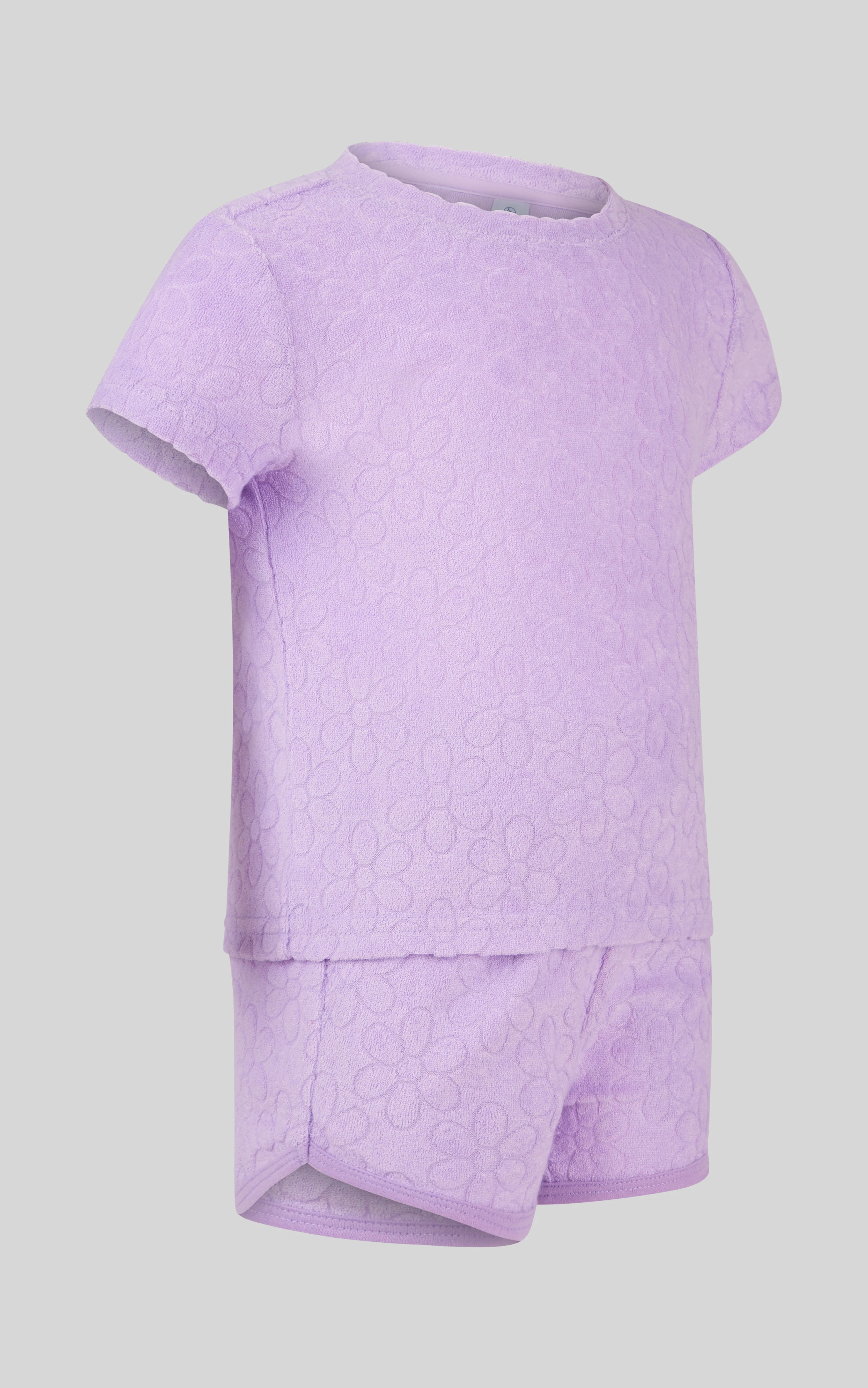 Toddler Girls 2 PC Towel Terry Short Sleeve Top and Dolphin Short - Image 9
