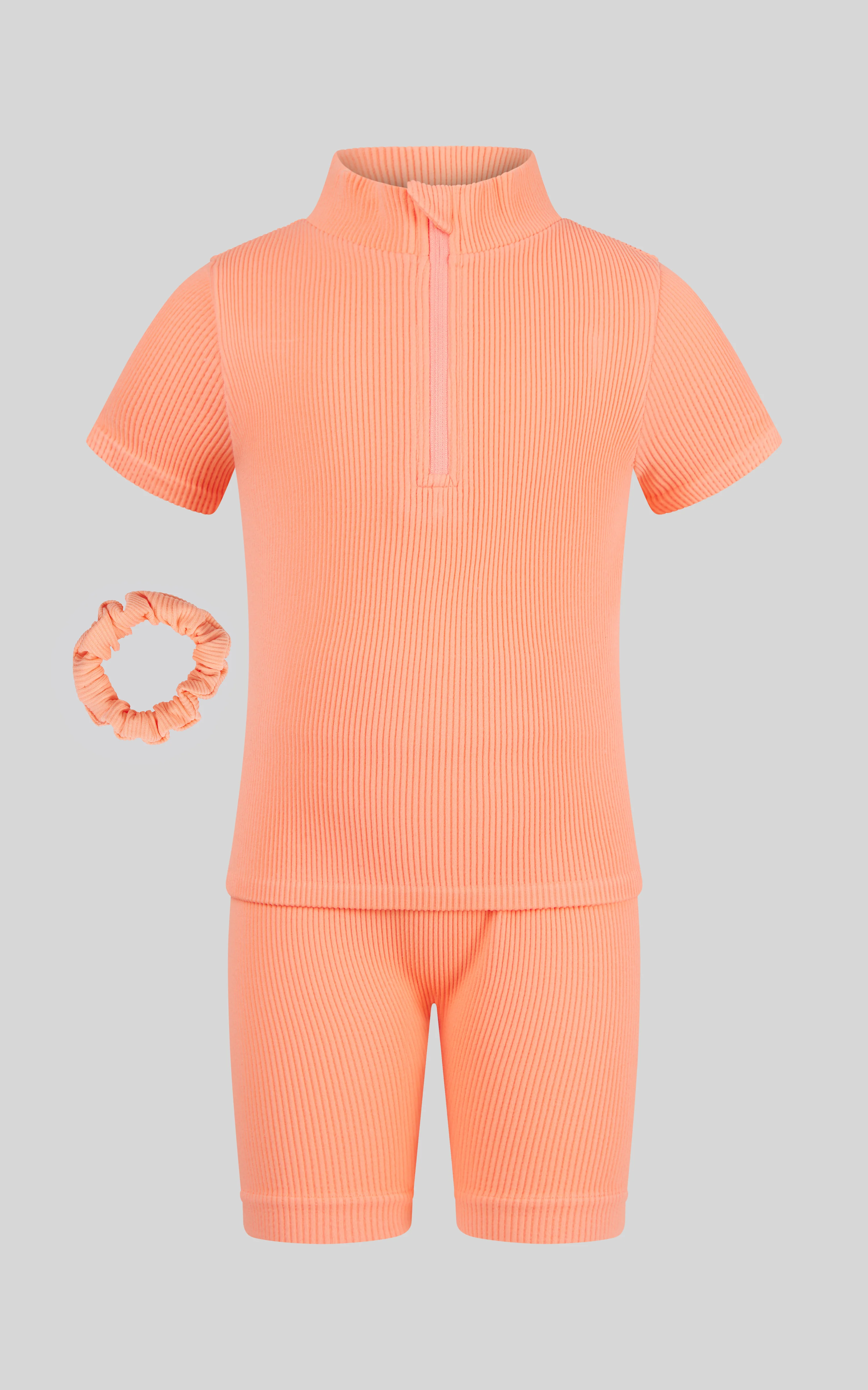 Toddler Girls Rib Seamless Top & Short Set - Image 3