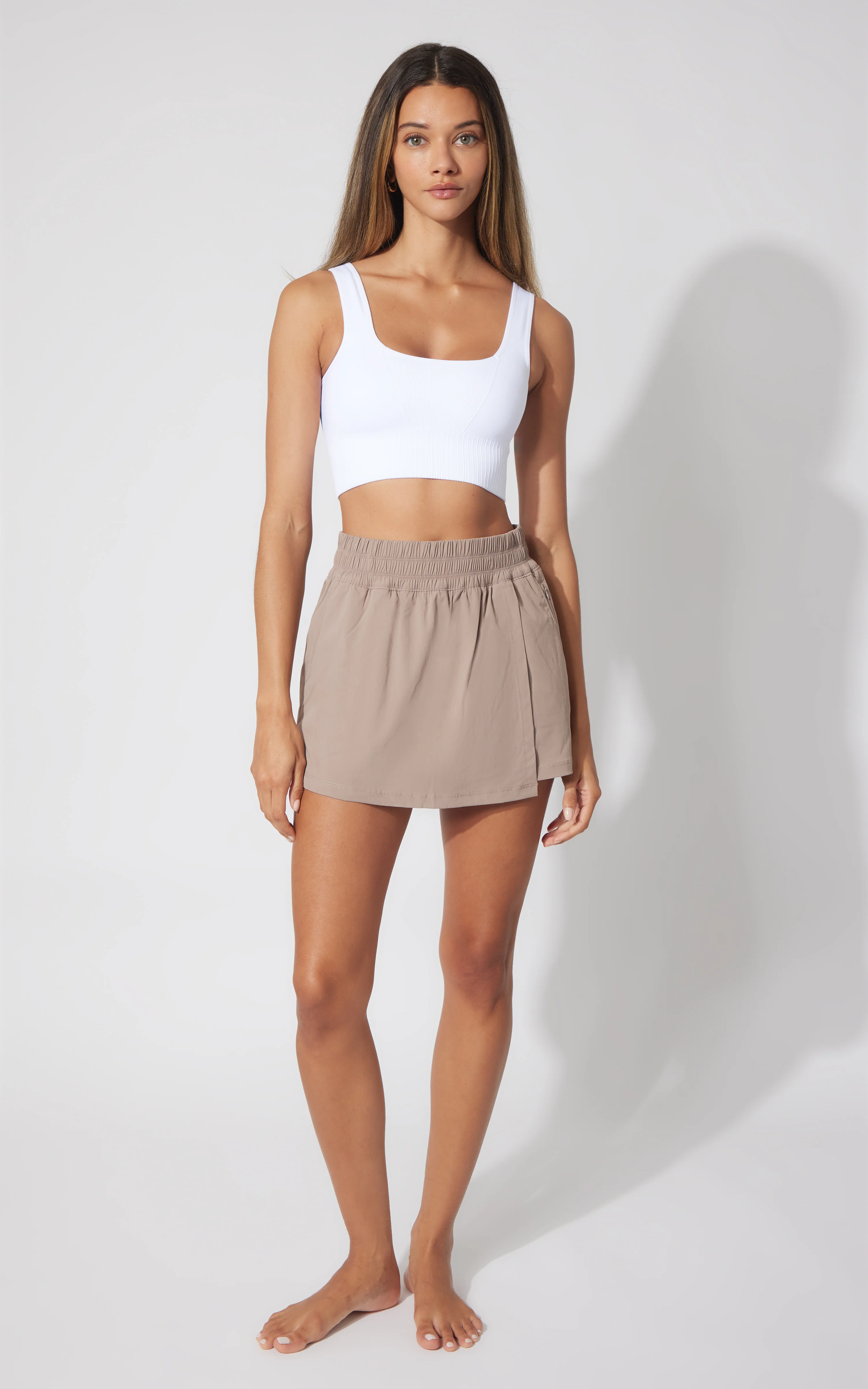 Trekki Trail Path Commuter Outdoor Utility Skort with Elastic Waistband - Image 6